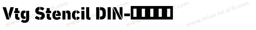 Vtg Stencil DIN字体转换